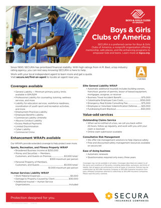 Boys & Girls Clubs of America Sell Sheet